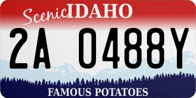 ID license plate 2A0488Y
