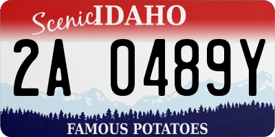 ID license plate 2A0489Y
