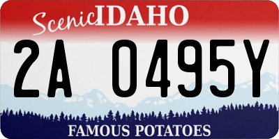 ID license plate 2A0495Y