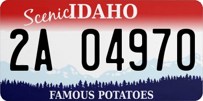 ID license plate 2A0497O