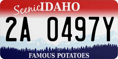 ID license plate 2A0497Y