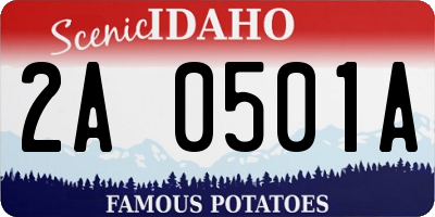 ID license plate 2A0501A