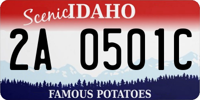 ID license plate 2A0501C