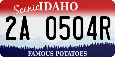 ID license plate 2A0504R