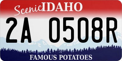 ID license plate 2A0508R
