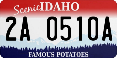 ID license plate 2A0510A