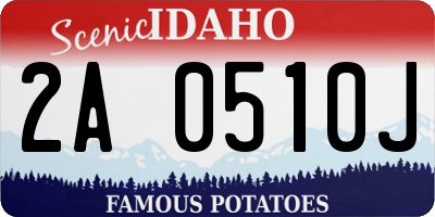 ID license plate 2A0510J
