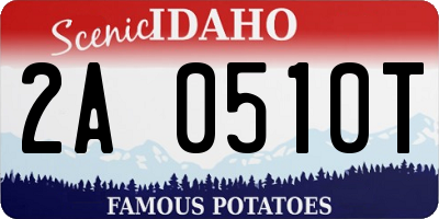 ID license plate 2A0510T