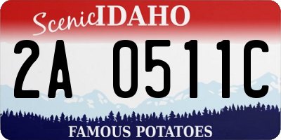 ID license plate 2A0511C