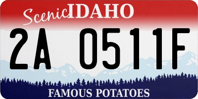 ID license plate 2A0511F