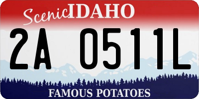 ID license plate 2A0511L