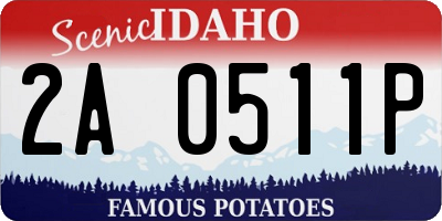 ID license plate 2A0511P