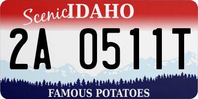 ID license plate 2A0511T