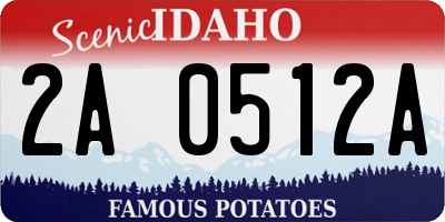 ID license plate 2A0512A