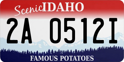 ID license plate 2A0512I