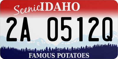 ID license plate 2A0512Q