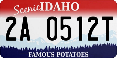 ID license plate 2A0512T