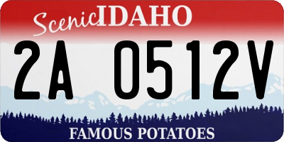 ID license plate 2A0512V