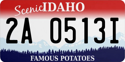 ID license plate 2A0513I