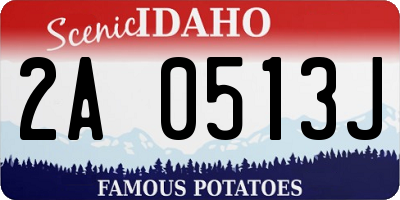 ID license plate 2A0513J