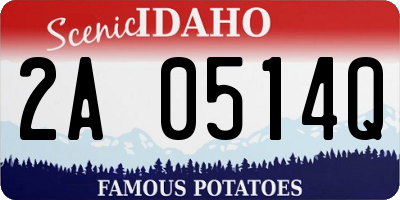 ID license plate 2A0514Q