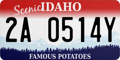 ID license plate 2A0514Y