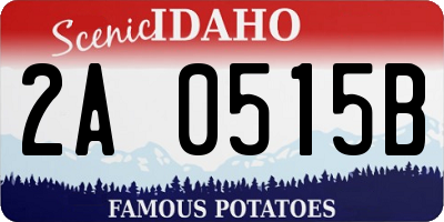 ID license plate 2A0515B