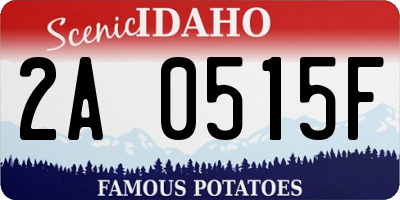 ID license plate 2A0515F