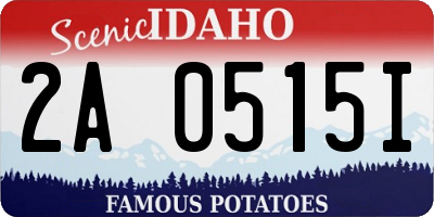 ID license plate 2A0515I
