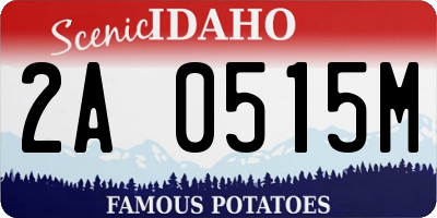 ID license plate 2A0515M