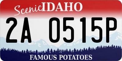 ID license plate 2A0515P