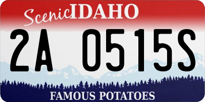 ID license plate 2A0515S