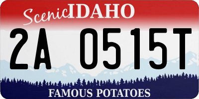 ID license plate 2A0515T