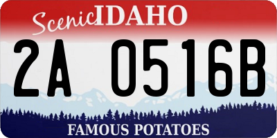 ID license plate 2A0516B