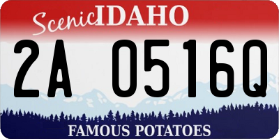 ID license plate 2A0516Q