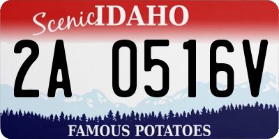 ID license plate 2A0516V