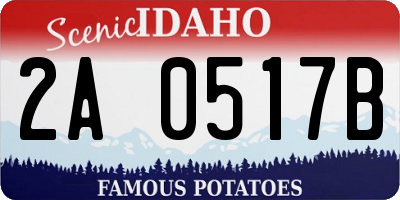 ID license plate 2A0517B