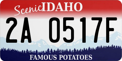 ID license plate 2A0517F
