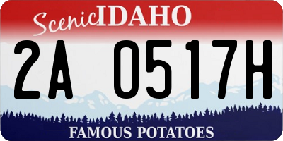 ID license plate 2A0517H