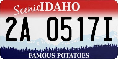 ID license plate 2A0517I
