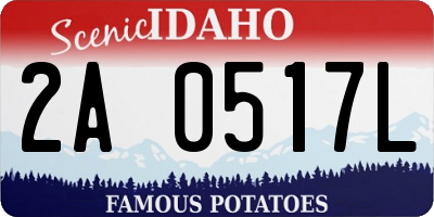 ID license plate 2A0517L