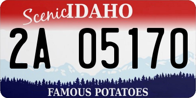 ID license plate 2A0517O