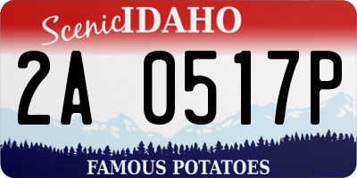 ID license plate 2A0517P