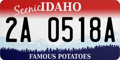 ID license plate 2A0518A