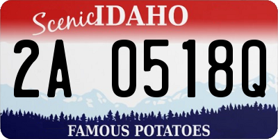 ID license plate 2A0518Q