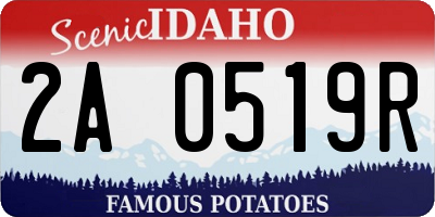 ID license plate 2A0519R