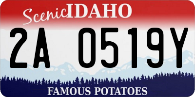 ID license plate 2A0519Y