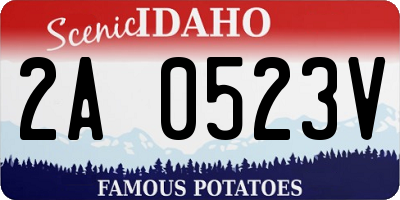 ID license plate 2A0523V