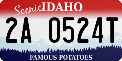 ID license plate 2A0524T