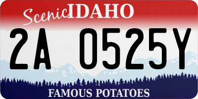 ID license plate 2A0525Y